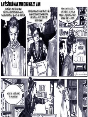 A vásárlónak mindig igaza van - Erotikus képregény - 1. oldal