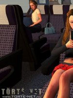Egy lány a vonaton - Erotikus képregény - 4. oldal