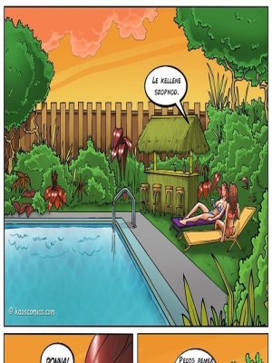 A feleség és a fekete kertészek - Erotikus képregény