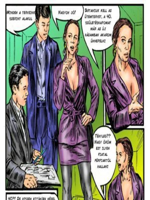 A főnökasszony és a tervezők - Erotikus képregény - 1. oldal