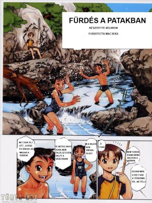 Fürdés a patakban