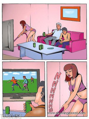 Apa és fia focit néznek