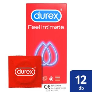 Durex Feel Intimate - vékonyfalú óvszer élethű érzéssel (12 db)