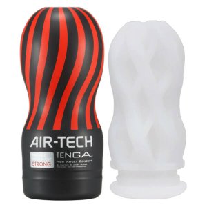 TENGA Air Tech Strong - textúrált maszturbátor férfiaknak (fehér)