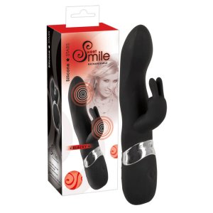SMILE Blacky - USB-s akkus 2 motoros vibrátor (fekete)