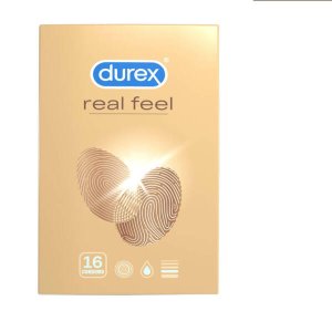 Durex Real Feel - latexmentes óvszer élethű érzéssel (16 db)