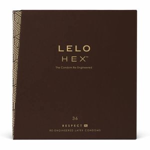 LELO Hex Respect XL - extra nagy méretű luxus óvszer (36 db)