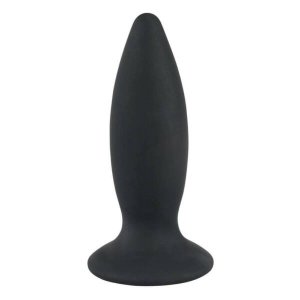 Black Velvets S - akkus, kezdő anál vibrátor - kicsi (fekete)