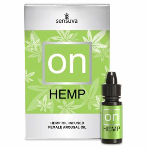 Sensuva Hemp - bizsergető intim olaj nőknek (5 ml)