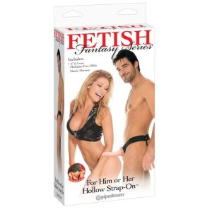 Pipedream - Fetish Strap-On 6 - felcsatolható, üreges dildó (testszínű)