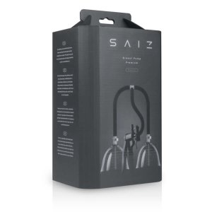 Saiz Premium - dupla mellpumpa - kicsi (átlátszó-fekete)
