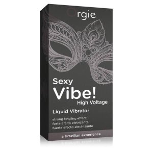 Orgie Sexy Vibe High Voltage - unisex folyékony vibrátor (15 ml)