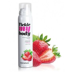 Tickle my body - masszázshab - eper (150 ml)