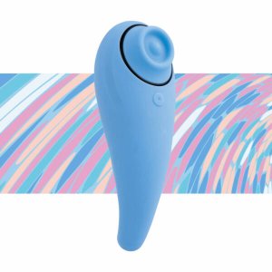 FEELZTOYS Femmegasm - akkus 2in1 csiklóizgató és G-pont vibrátor (kék)