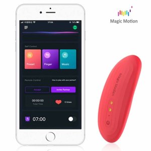 Magic Motion Nyx - vízálló csikló vibrátor, csiklóizgató (korall)