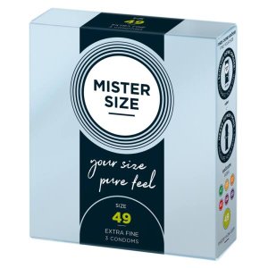 Mister Size vékony óvszer - 49 mm (3 db)
