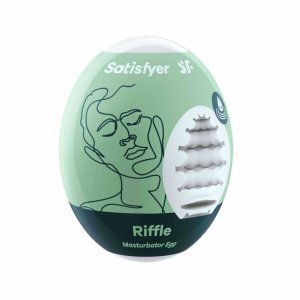 Satisfyer Egg Riffle - tojás maszturbátor férfiaknak (1 db)
