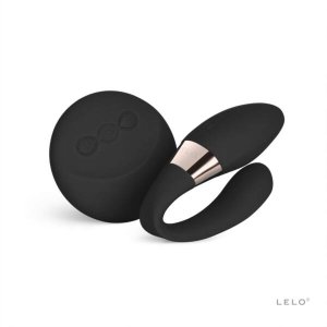 LELO Tiani Duo - akkus, szilikon párvibrátor (fekete)