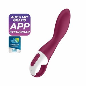 Satisfyer Heated Thrill - App-vezérelt melegítő vibrátor (piros)