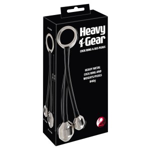 You2Toys Heavy Gear - heregyűrű anál súllyal (fekete)