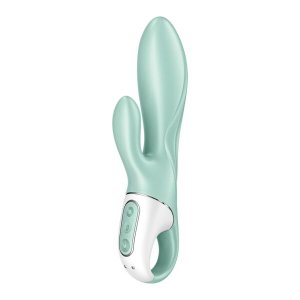 Satisfyer Air Pump Bunny 5 - App-vezérelt pumpálható vibrátor (menta)