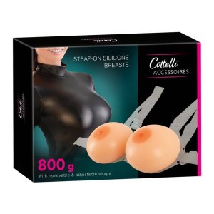 Cottelli - szilikon push-up felcsatolható mellek (2 × 400 g)