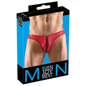 Svenjoyment - fekete fűzős férfi alsó (piros)