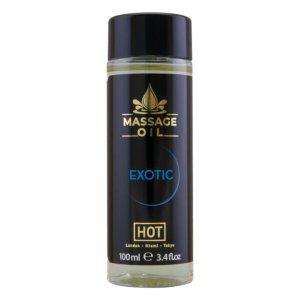 HOT - bőrápoló erotikus masszázsolaj egzotikus illattal (100 ml)