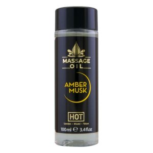 HOT bőrápoló masszázsolaj - borostyán pézsma (100 ml)