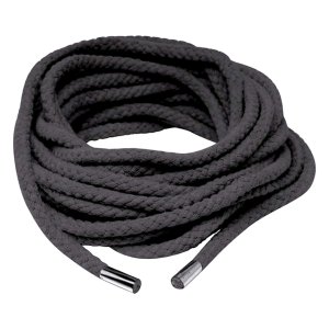 Fetish Silk Rope - selymes shibari bondage kötél (10 m, fekete)