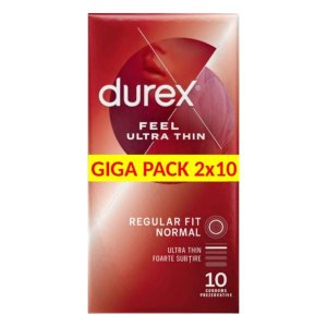 Durex Feel Ultra Thin - ultra élethű óvszer (2 × 10 db)