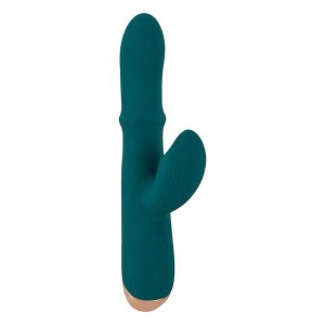 You2Toys Thumping Rabbit - gyűrűs, csiklókaros vibrátor (türkiz)