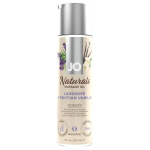 System JO - erotikus masszázsolaj levendula-vanília illattal (120 ml)