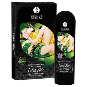 Shunga Lotus Noir - folyékony vibrátor stimuláló gél (60 ml)