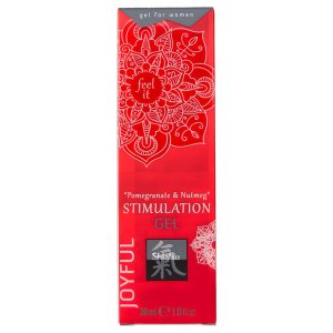 HOT Shiatsu - folyékony vibrátor stimuláló krém nőknek - gránátalma (30 ml)