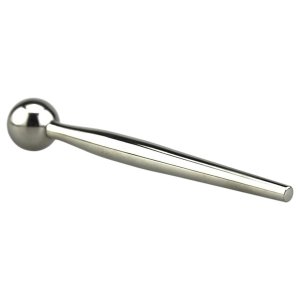 FukR - ezüst fém, gömbös húgycsőrúd dilátor (8 cm)