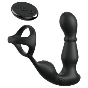 Pipedream Anal Fantasy Ass-Gasm - forgó fejes anál vibrátor péniszgyűrűvel (fekete)