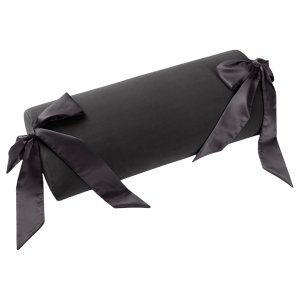 Liberator Ravish - pozícionáló szexpárna szatén kötözővel (fekete)