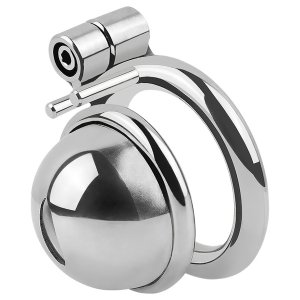 Fetish Collection - mini péniszketrec 3 cserélhető heregyűrűvel (ezüst)