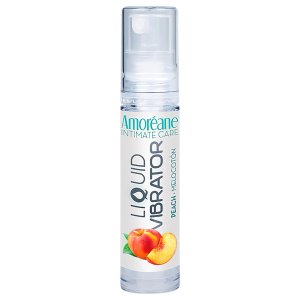 Amoréane - folyékony vibrátor izgató síkosító, őszibarack (10 ml)