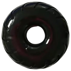 Pulselock Forge - fekete kerék mintás péniszgyűrű (19 mm)