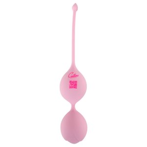Cuties - duplagolyós szilikon gésagolyó kegel tornához (rózsaszín)